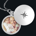 Custom Photo Personalised Silver Plated Necklace<br><div class="desc">Add your custom personalised photo to this necklace to take your loved ones everywhere you go! Would make a great gift for new mothers, Mother's Day, Christmas, anniversaries, grandmothers, your best friend or any other special person in your life. Click the "Customise It" button to add your own custom text...</div>