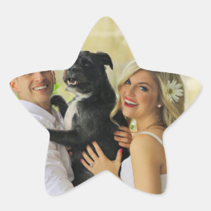Custom Photo Personalised Star Sticker