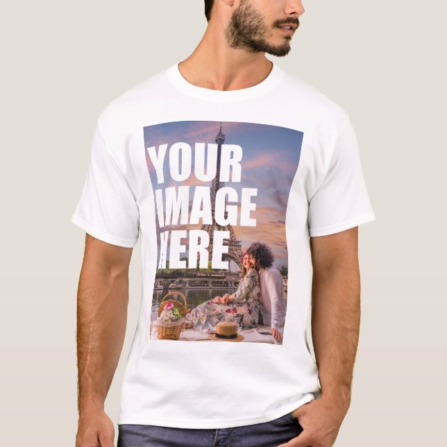 Custom Photo Personalised T-Shirt (Front)