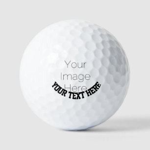 Custom Photo – Personalised text Golf Balls
