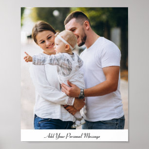 Custom Photo Personalised Text Poster