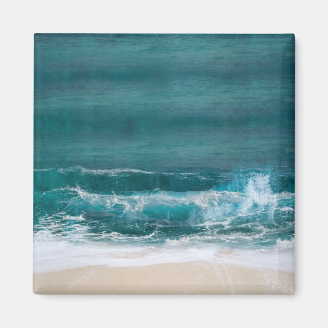 Custom Photo Personalised Travel Fridge Modern Magnet (Front)