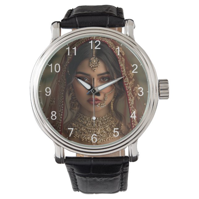Custom Photo Personalised Wrist Watch (Front)