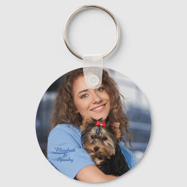 Custom Photo Personalize Key Ring (Front)