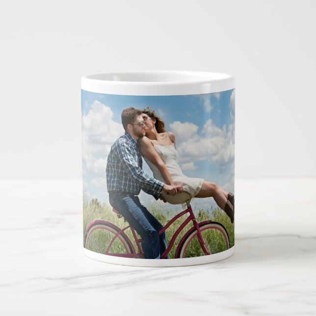 Custom Photo Personalized   Large Coffee Mug (Front)
