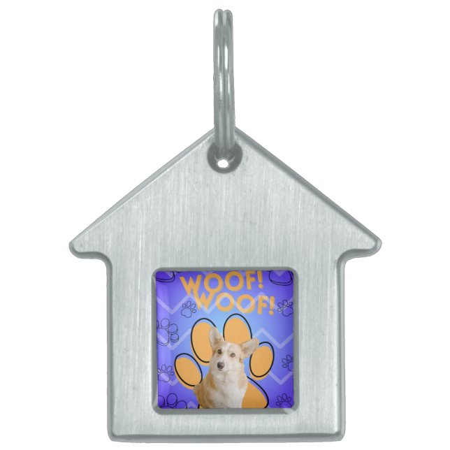Custom Photo Personalized  Pet ID Tag (Front)
