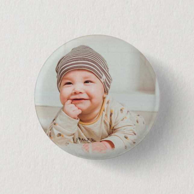 Custom Photo Personalized Photo 3 Cm Round Badge (Front)