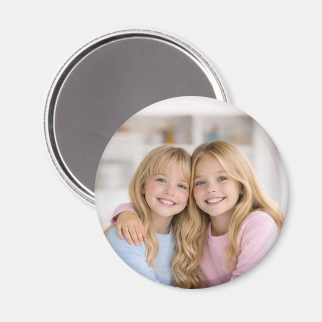 Custom Photo Personalized Refrigerator Magnet (Front/Back)