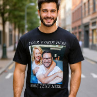 Custom Photo & Personalized Text Graphic Tee