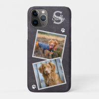 Custom Photo Pet Dog Cat Slate Marble Photo