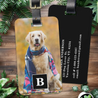 Custom Photo Pet Dog Lover Personalised Monogram