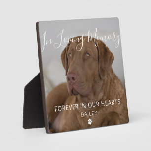 Custom Photo Pet Dog Memorial Keepsake Plaque