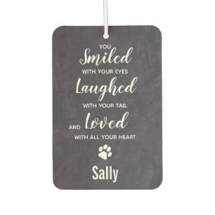 Custom Photo Pet Dog Memorial Photo Car Air Freshener