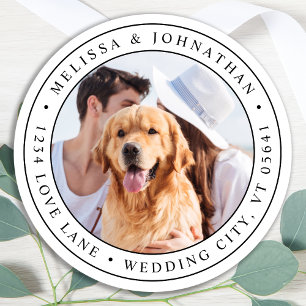 Custom Photo Pet Dog Return Address Label