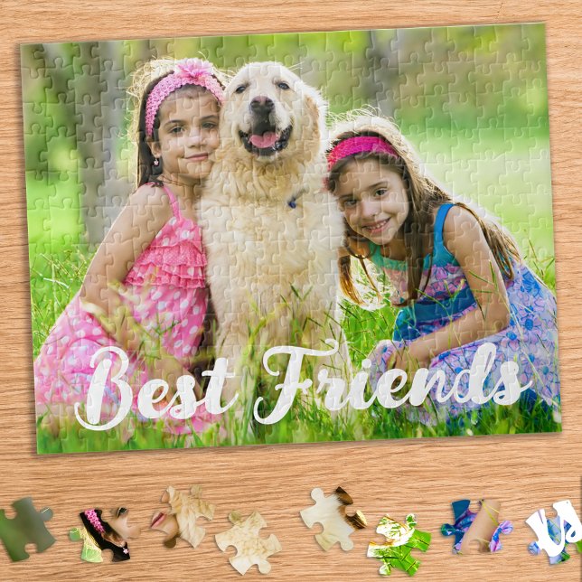 Custom Photo Pet Kids Dog Best Friends Picture Jigsaw Puzzle (Creator Uploaded)