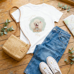 Custom Photo Pet Name Dog Mum I Woof You T-Shirt