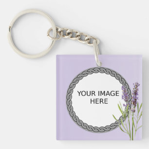 Custom Photo / Picture Here In Memory of Memorial Key Ring