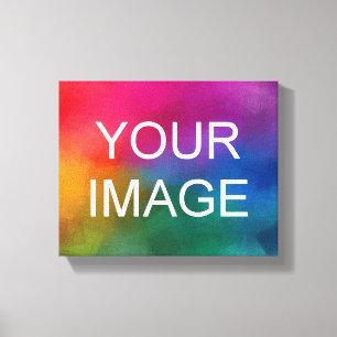 Custom Photo Picture Image Logo Horizontal Canvas Print