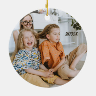 Custom Photo Picture Text Customised Xmas Ornament
