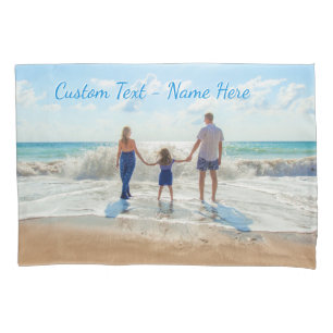 Custom Photo Pillow Case with Your Photos and Text