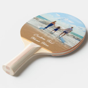 Custom Photo Ping Pong Paddle Personalised Text