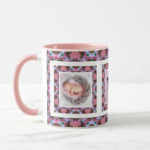 Custom Photo Pink Pattern Mother’s Day Mum Mummy