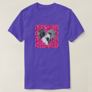 Custom Photo Pixel Heart Valentine's T-Shirt