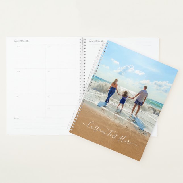 Custom Photo Planner with Your Photos and Text (Display)