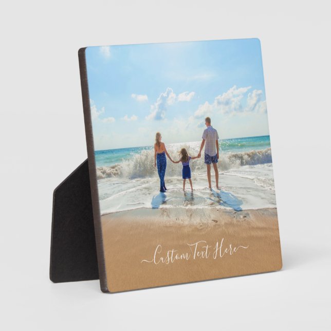 Custom Photo Plaque with Your Photos and Text Gift (Front)