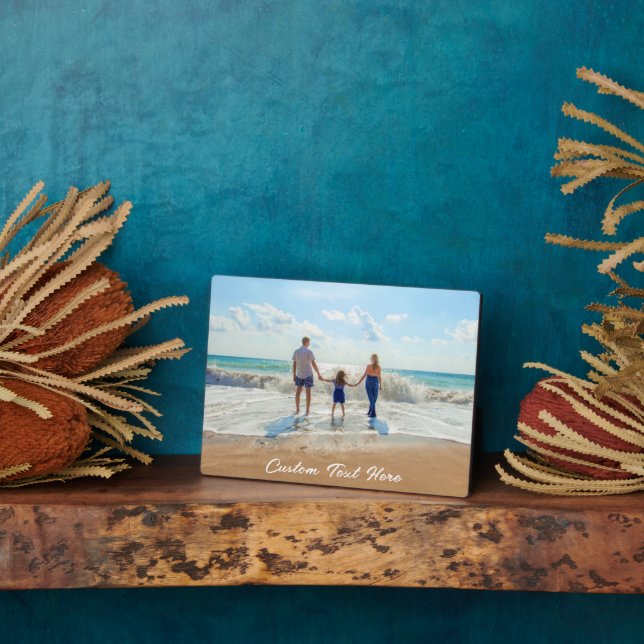 Custom Photo Plaque Your Photos and Text Design (Side)