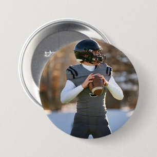 Custom Photo Player Game Day Personalised Sport 7.5 Cm Round Badge