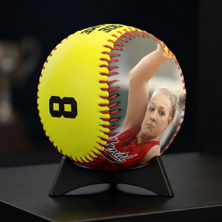 CUSTOM Photo, Player Name Team Position & Number Softball