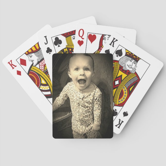 Custom Photo  Playing Cards (Back)