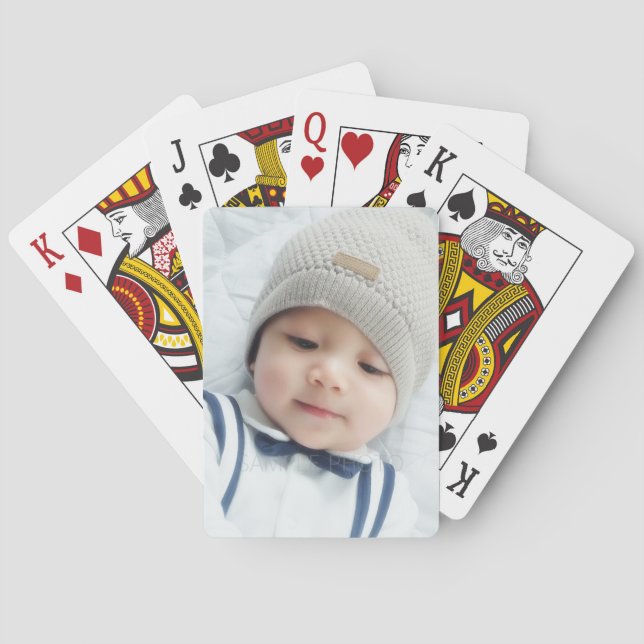 Custom Photo Playing Cards (Back)