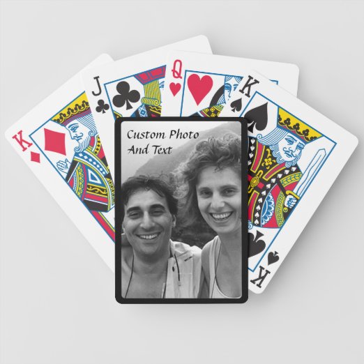Photo Frame Playing Cards Zazzle UK