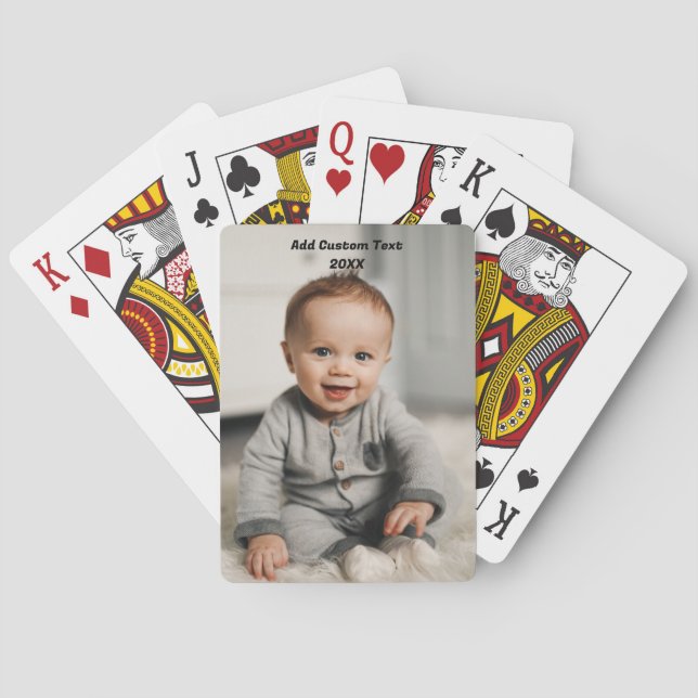 Custom Photo Playing Cards Personalised  (Back)