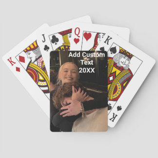 Custom photo playing cards  Personalised card 