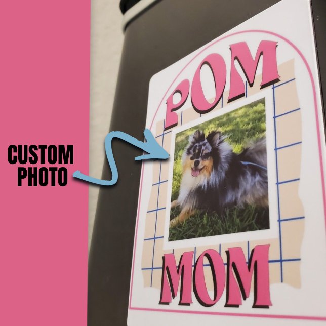 Custom Photo Pom Mum Keepsake Pomeranian Dog Owner Magnet (Custom Photo Pom Mom Keepsake Pomeranian Dog Owner Magnet)