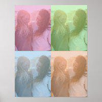 Custom Photo Pop Art Colour Block
