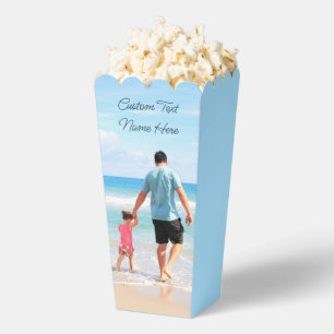Custom Photo Popcorn Boxes Personalised Text