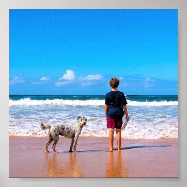 Custom Photo Poste Your Pet PhotosI - Love My Pets Poster (Front)