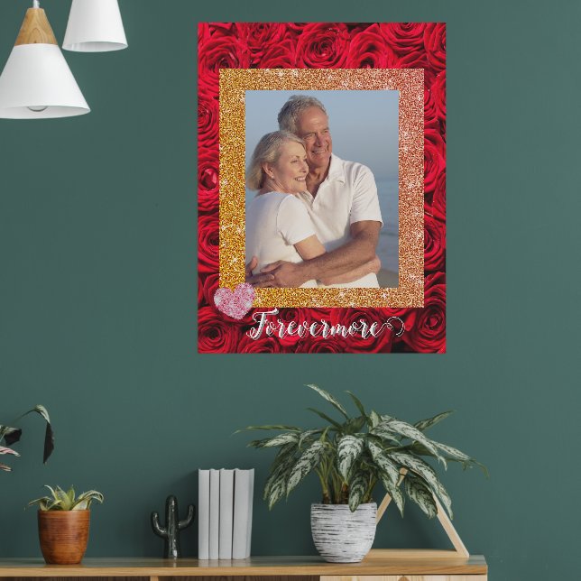 Custom photo poster forevermore couple (Living Room 1)