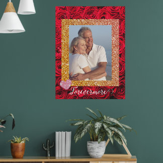 Custom photo poster forevermore couple