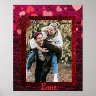Custom photo poster valentine love gift