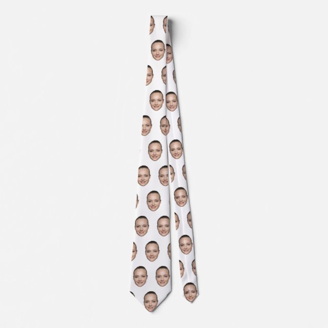 Custom Photo Printed Picture Photo Gift Custom  Tie (Front)