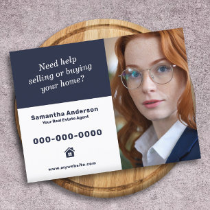Custom Photo - Professional Contact Real Estate Postcard