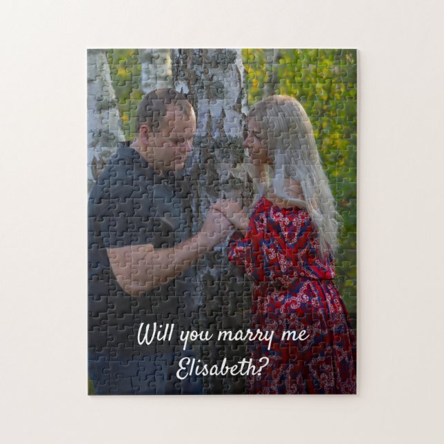 Custom Photo Proposal  Jigsaw Puzzle (Vertical)