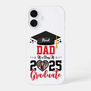 Custom Photo Proud Graduate Family 2025 Gifts iPhone 16 Case