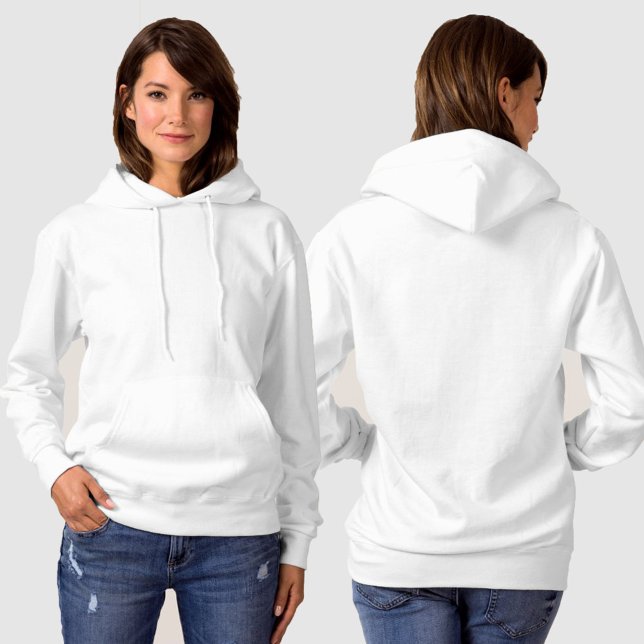 Custom Photo Quote Artwork Light Coloured Ladies  Hoodie (Creator Uploaded)