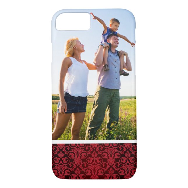 Custom Photo Red wallpaper 2 Case-Mate iPhone Case (Back)